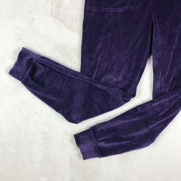 32 DEGREES HEAT Purple Velour Joggers SMALL - Picture 6 of 7